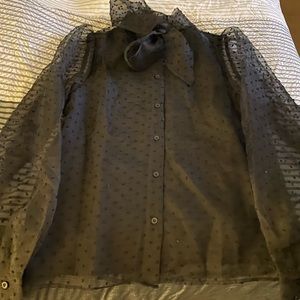 Lulus, Medium, see through button up blouse, smoke free home, never worn